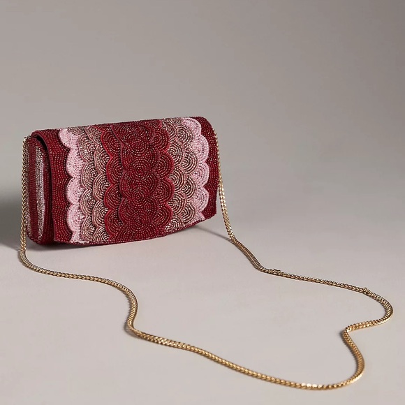 Anthropologie Handbags - Beaded Petal Clutch